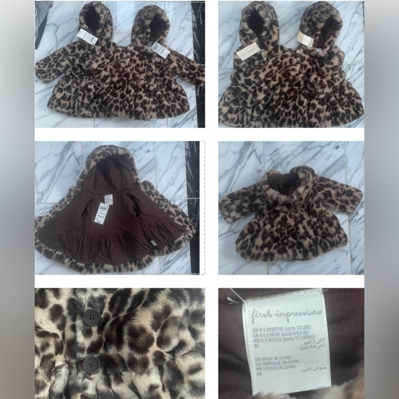 LEOPARD FAUX FUR BABY OUTERWEAR , YOUR TWINS WILL LOOK ADORABLE AND STAY WARM❣️ - Picture 11 of 11